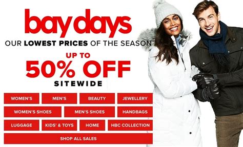 hudson bay sale this weekend.